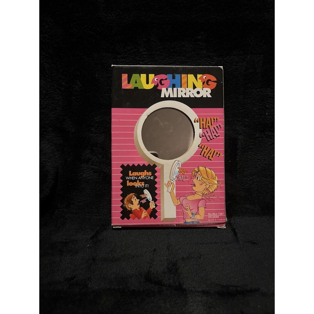 Vintage 1997 Laughing Mirror Motion Activated Gag Gift In Working Condition